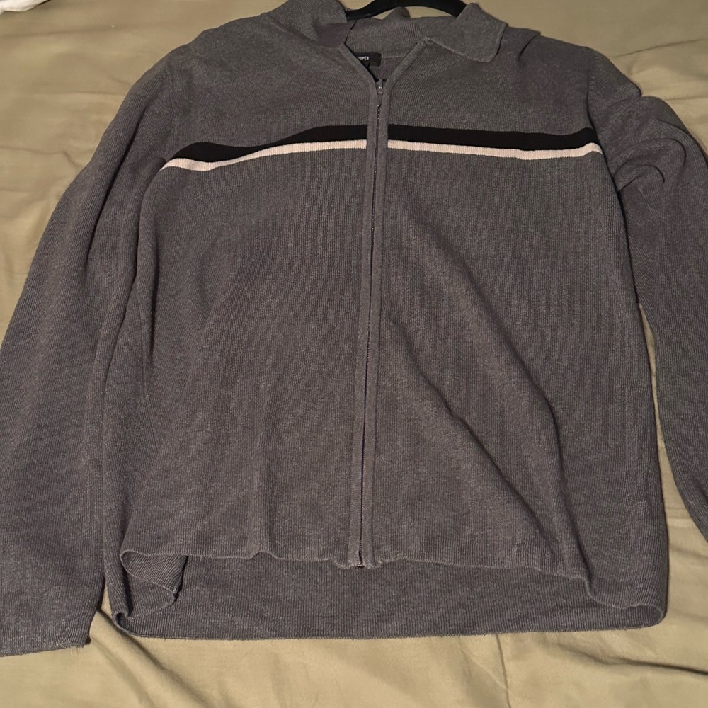 Vintage grey zip up